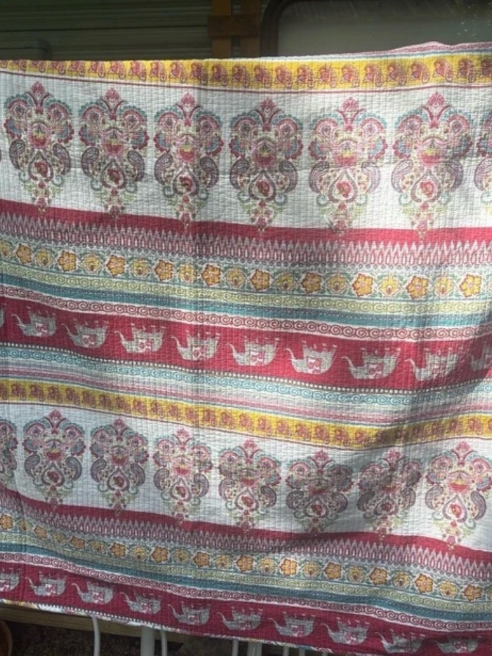Indian Kantha Quilt Twin Size